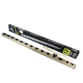 Barre d'alimentation 12 prises en aluminium avec support de fixation, 15 A, cordon 4 pi