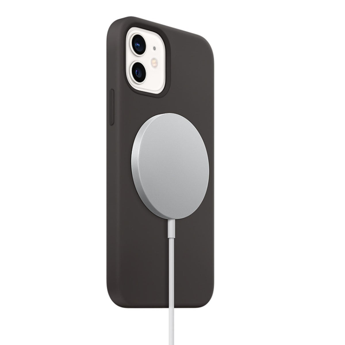 Apple Chargeur sans fil MagSafe pour iPhone, blanc (MHXH3AM/A)