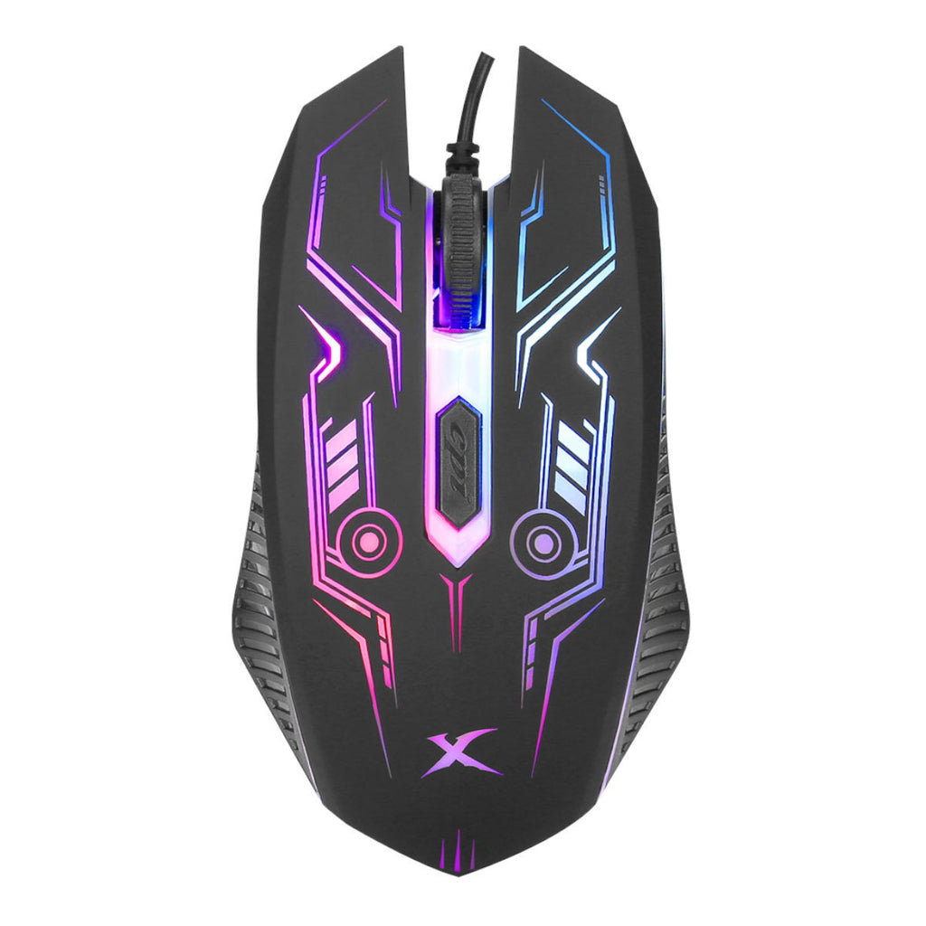 Xtrike Me Ensemble de jeu 4 en 1 CM-406 : clavier rétroéclairé, souris, casque et tapis