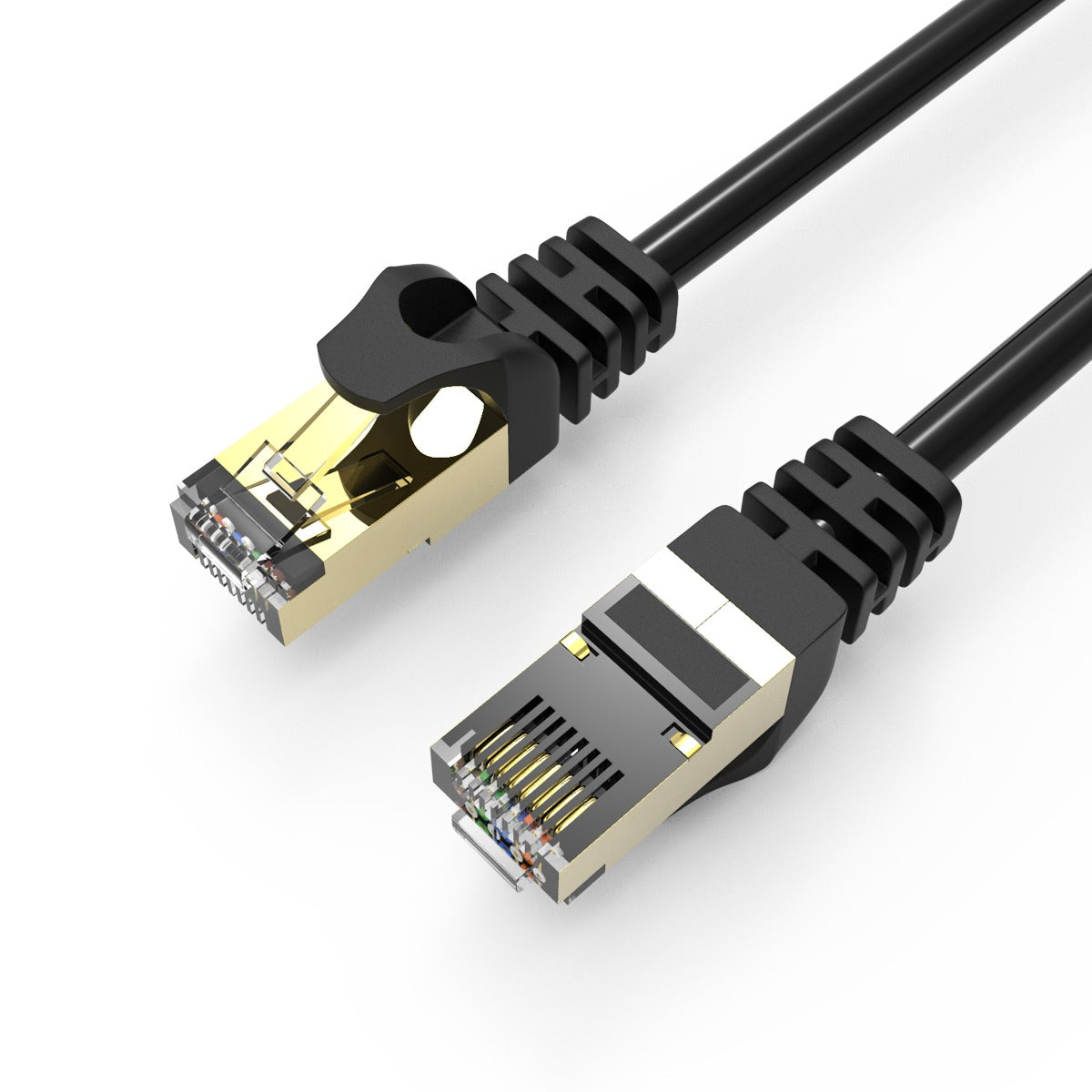 HP Câble réseau Ethernet CAT7 F/FTP, 600 MHz, 10 Gbit/s, 1 m, noir