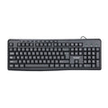 Marvo Office Clavier filaire USB, 104 touches + 9 touches multimédias, anglais, noir (DKB002)