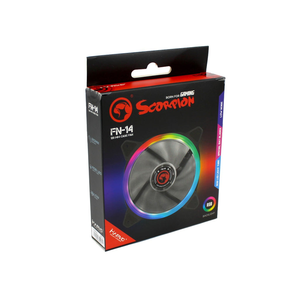 Marvo Pro Ventilateur de boîtier 120 mm à DEL RGB (FN14)