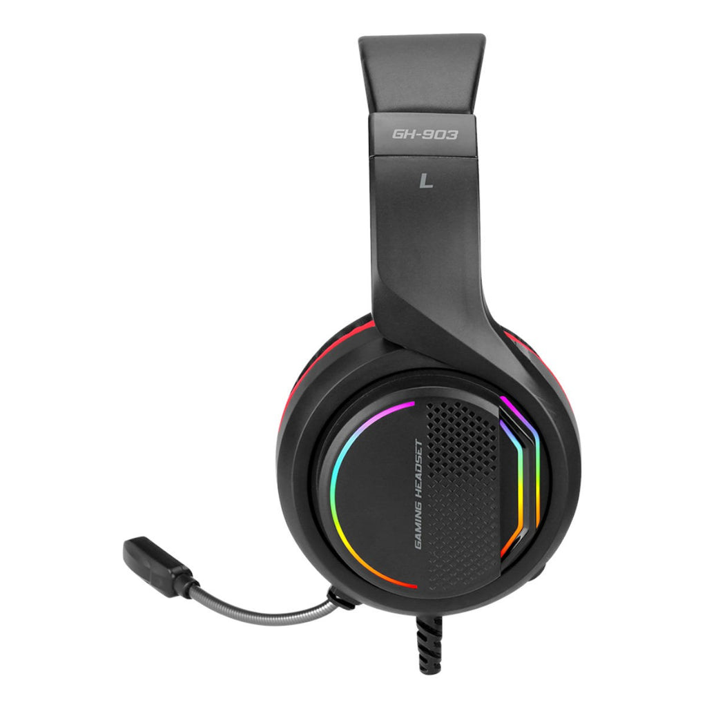Xtrike Me Casque de jeu son surround 7.1 avec rétroéclairage RGB, câble 2,2 m (GH-903)