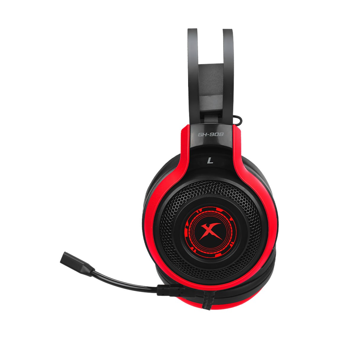 Xtrike Me Casque de jeu à son surround 7.1 avec rétro-éclairage RGB GH-908