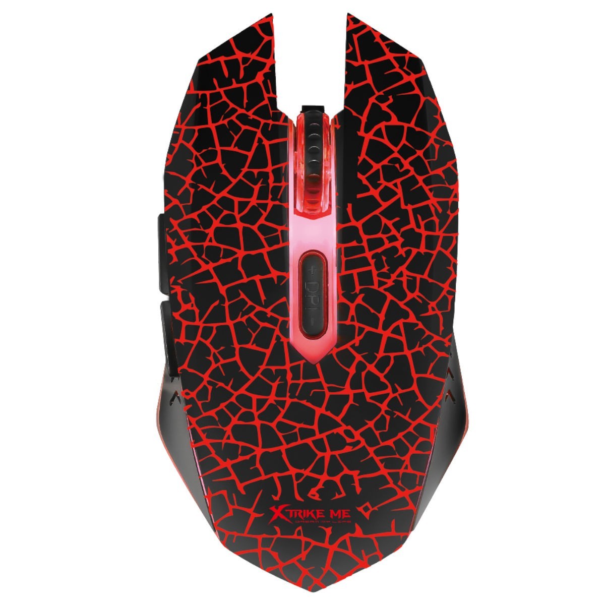 Xtrike Me Souris de jeu optique filaire GM-205, 6 boutons, rétroéclairage 7 couleurs, 3200 DPI