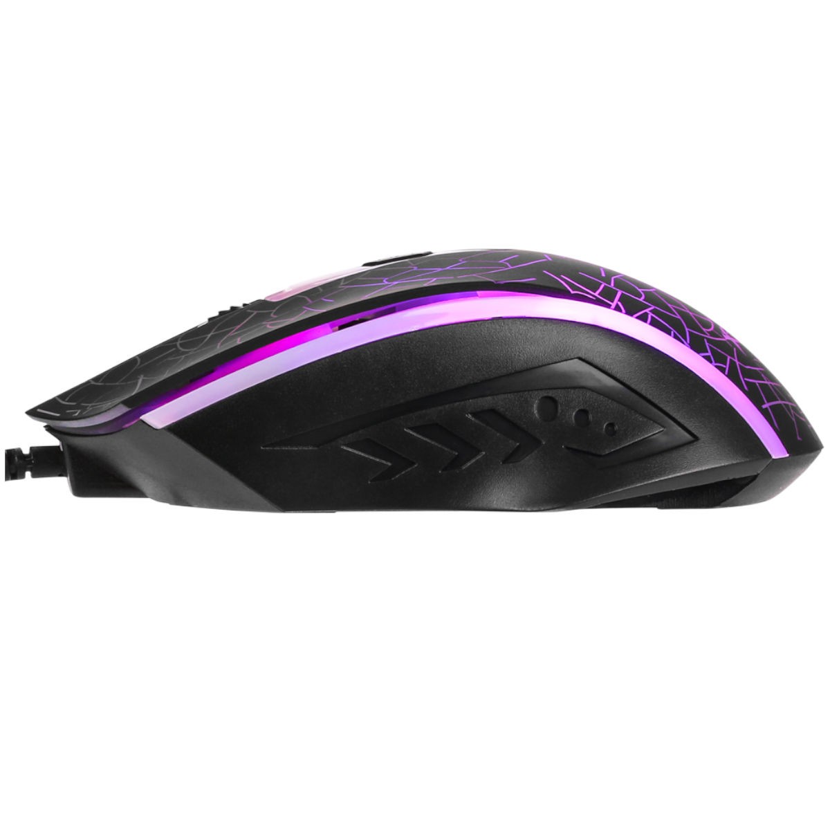 Xtrike Me Souris de jeu optique filaire GM-206, 4 boutons, rétroéclairage 7 couleurs, 1200 DPI
