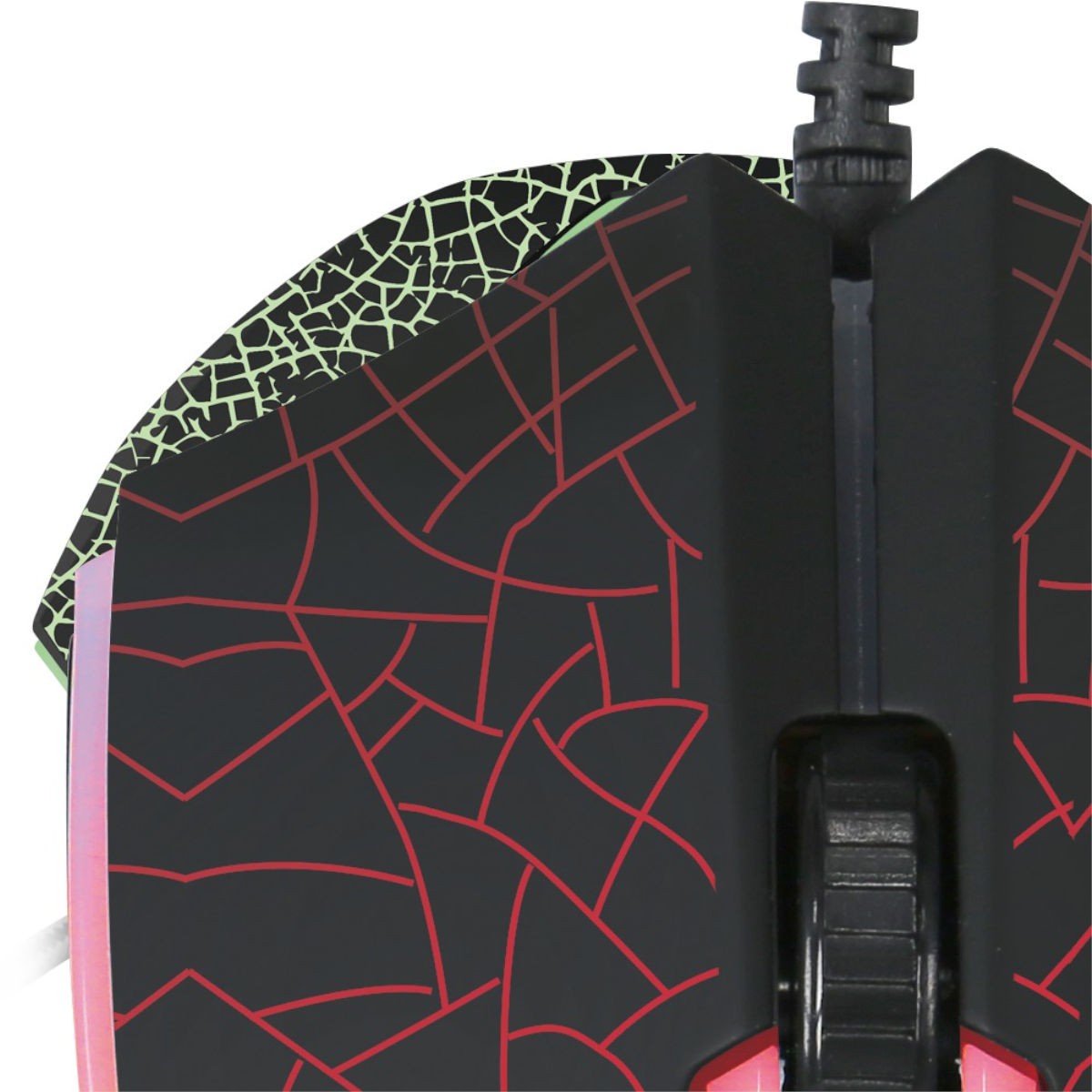 Xtrike Me Souris de jeu optique filaire GM-206, 4 boutons, rétroéclairage 7 couleurs, 1200 DPI