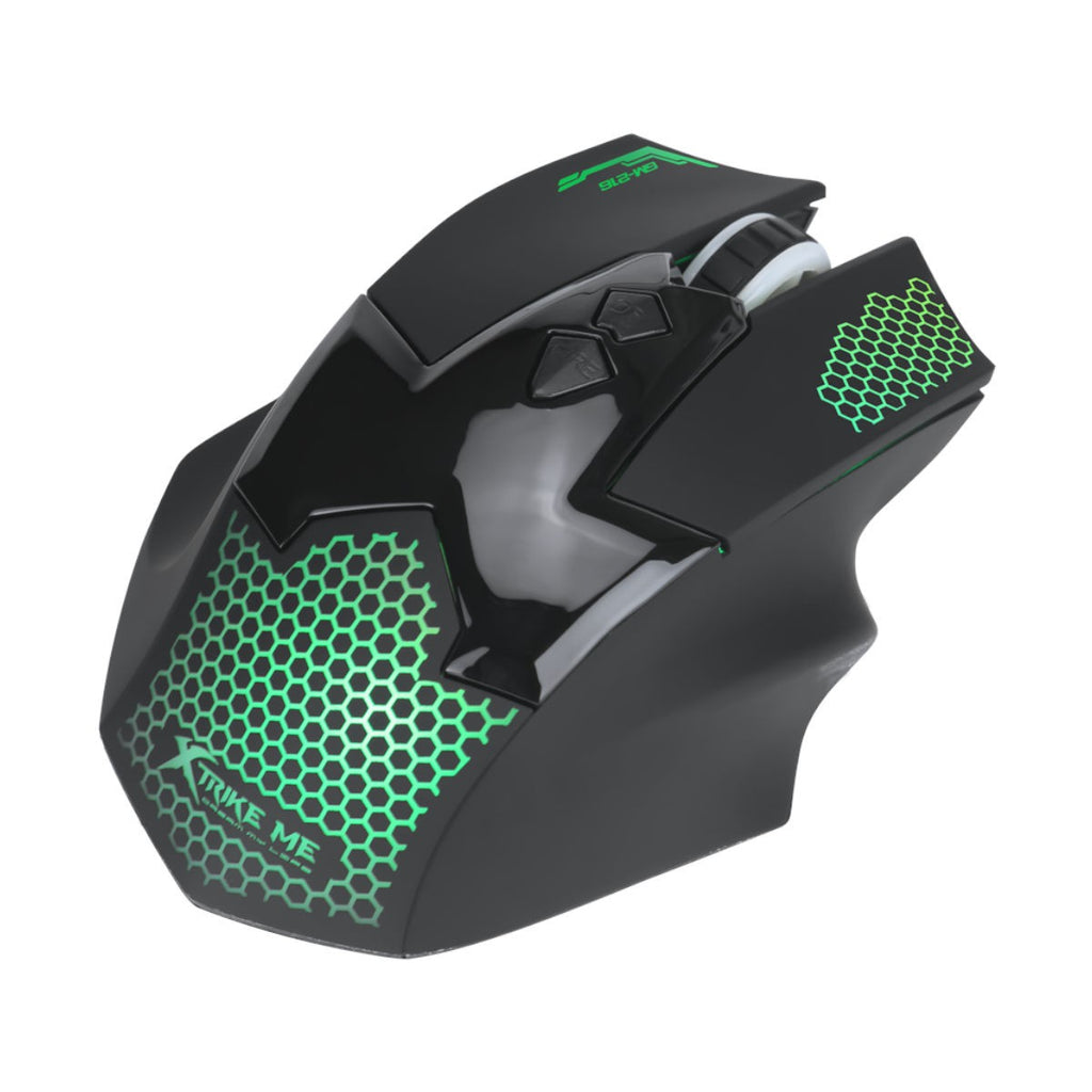 Xtrike Me Souris de jeu optique filaire GM-216, 7 boutons, rétroéclairage 7 couleurs, 3600 DPI