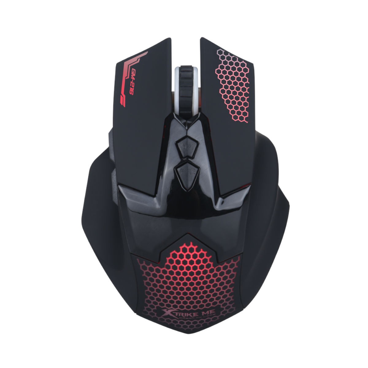 Xtrike Me Souris de jeu optique filaire GM-216, 7 boutons, rétroéclairage 7 couleurs, 3600 DPI