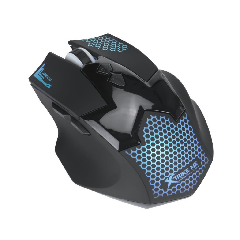 Xtrike Me Souris de jeu optique filaire GM-216, 7 boutons, rétroéclairage 7 couleurs, 3600 DPI