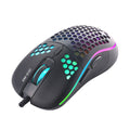 Xtrike Me Souris de jeu optique filaire GM-512, 7 boutons, rétroéclairage RGB, 6400 DPI