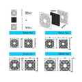 Grille-filtre en plastique pour ventilateur 120 mm