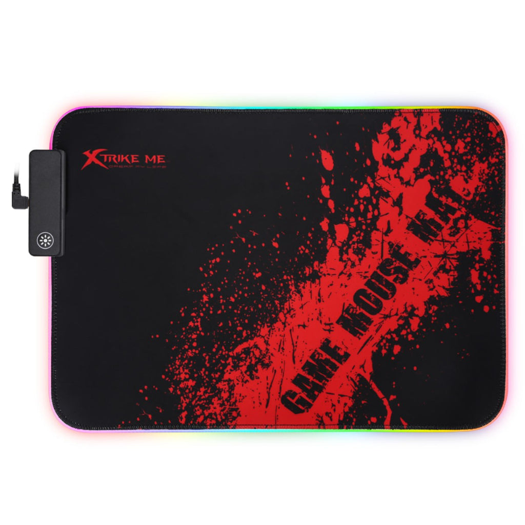 Xtrike Me Tapis de souris RGB, surface sans friction, MP-602