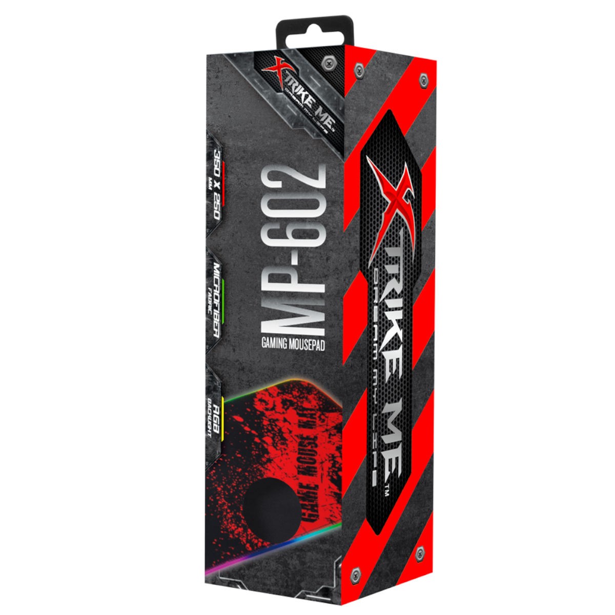 Xtrike Me Tapis de souris RGB, surface sans friction, MP-602