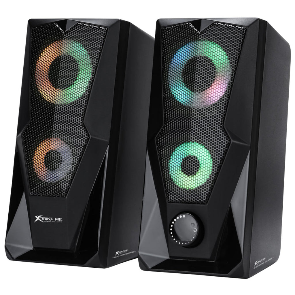 Xtrike Me  Haut-parleur stéréo 2.0 avec rétro-éclairage RGB SK-501